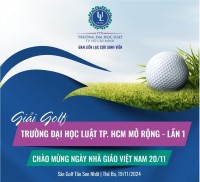 Trường Đại học Luật TP.HCM tổ chức giải golf tri ân ngày Nhà giáo Việt Nam 20/11