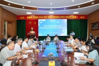 Quang cảnh Hội thảo tại Học viện Tư pháp (đầu cầu TP  Hà Nội)